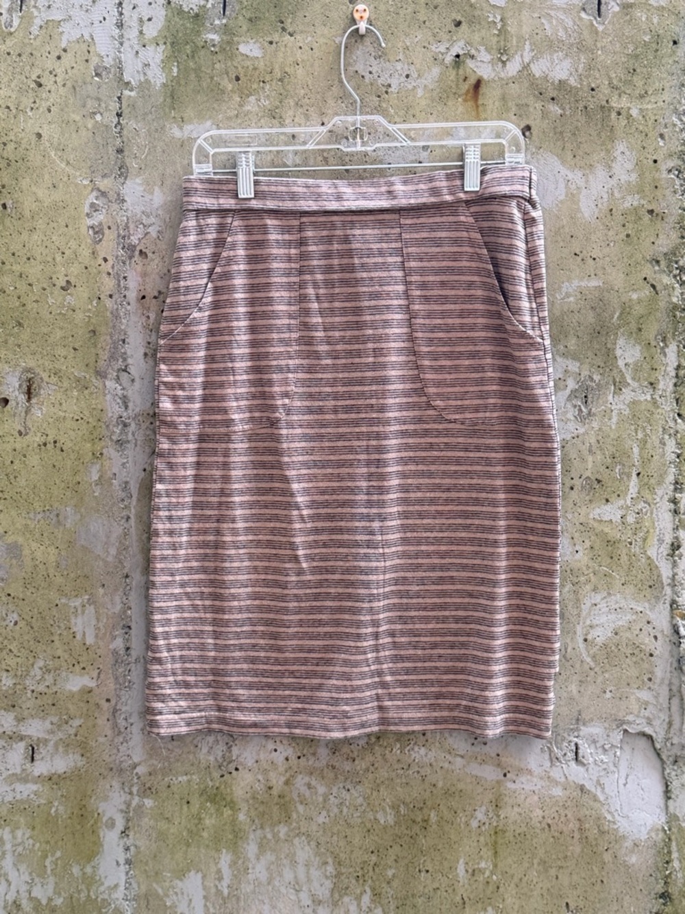 ✨3 for $50✨ Prana Striped Midi Skirt in Beige and Cream